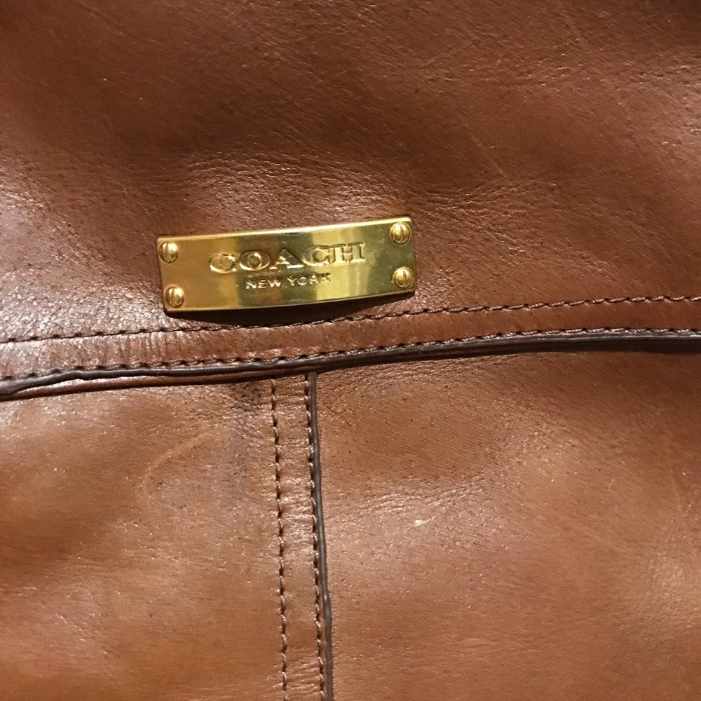 Coach brown leather boots - Picture 1 of 4